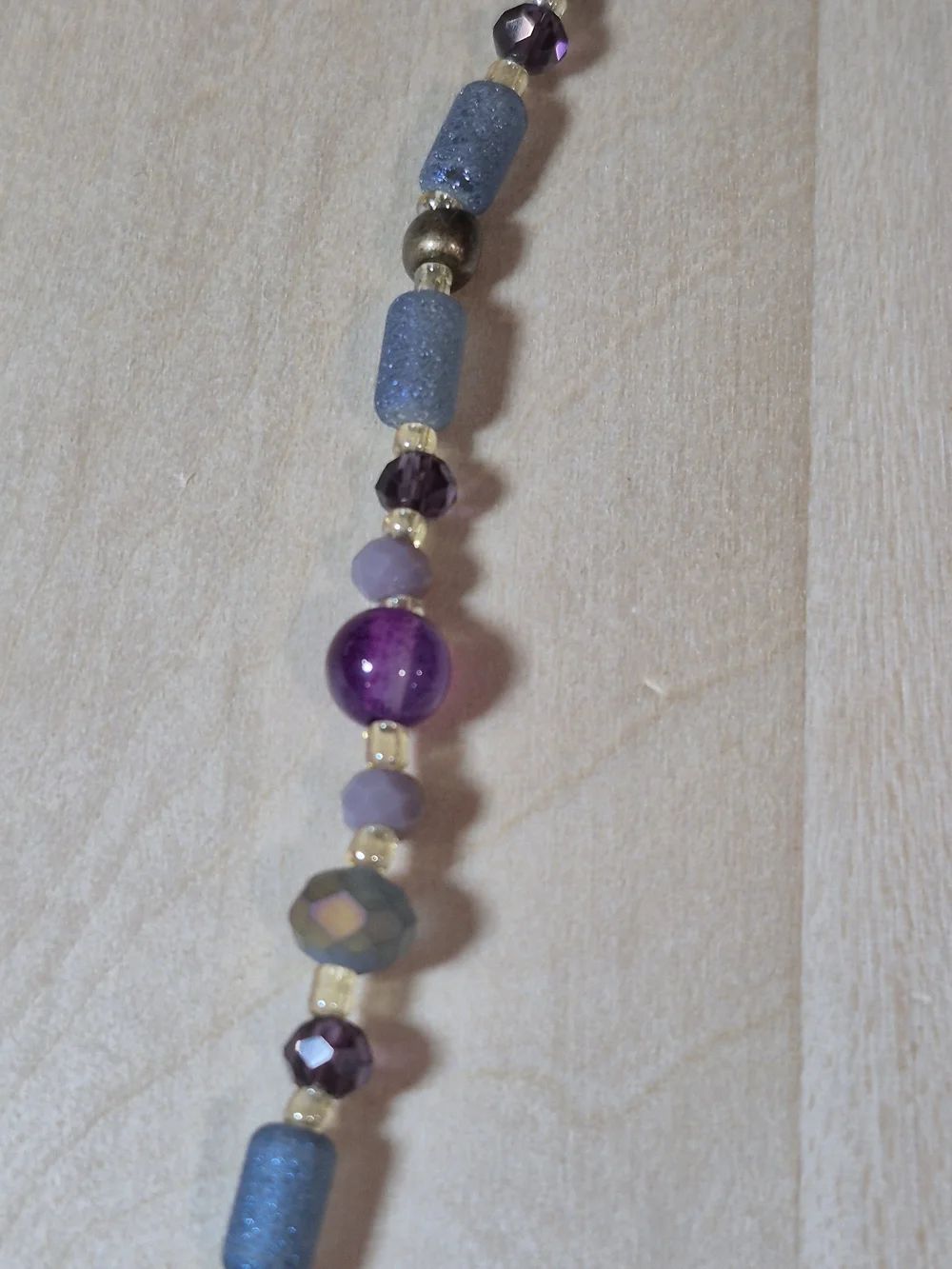 💜💙NEW💜💙 BEAUTIFUL!! Freshwater Pearl & Natural Stone & Glass Beads Necklace